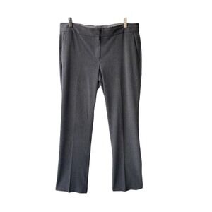 Vince Camuto Trousers Pants Charcoal Gray Straight Leg Mid Rise Slacks Preppy 10